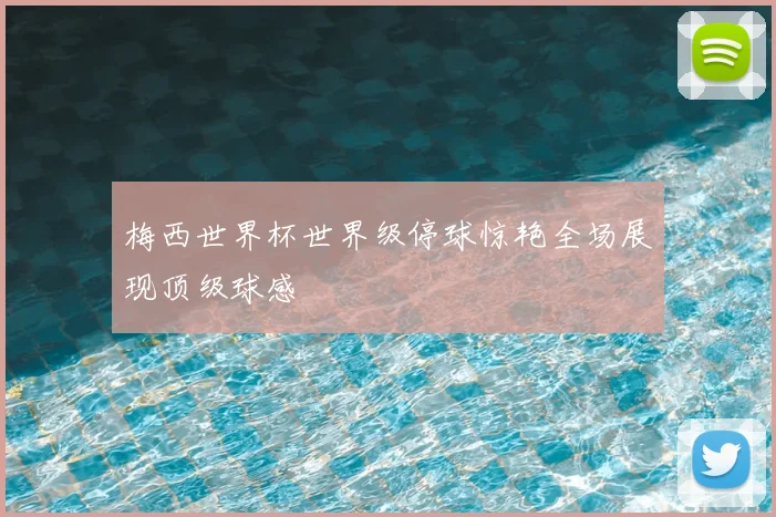梅西世界杯世界级停球惊艳全场展现顶级球感